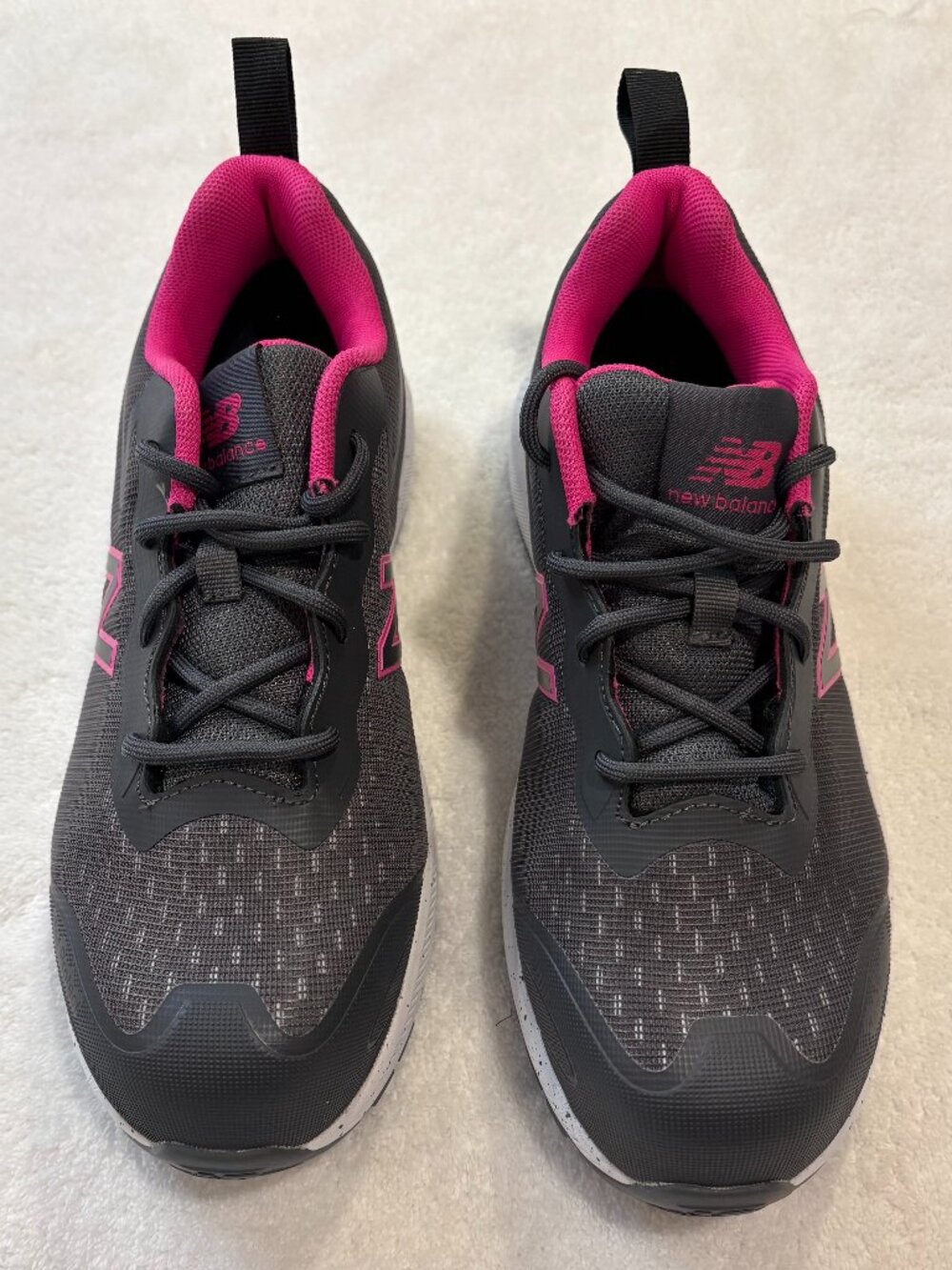 New Balance Logic EH PR Women’s Composite Toe Work Shoes Gray/Pink Size 7.5